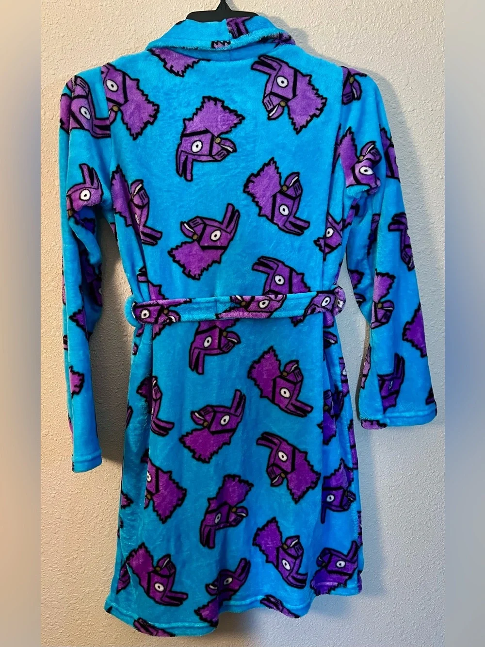 Fortnite Kids Loot Llama Plush Bath Robe -EUC